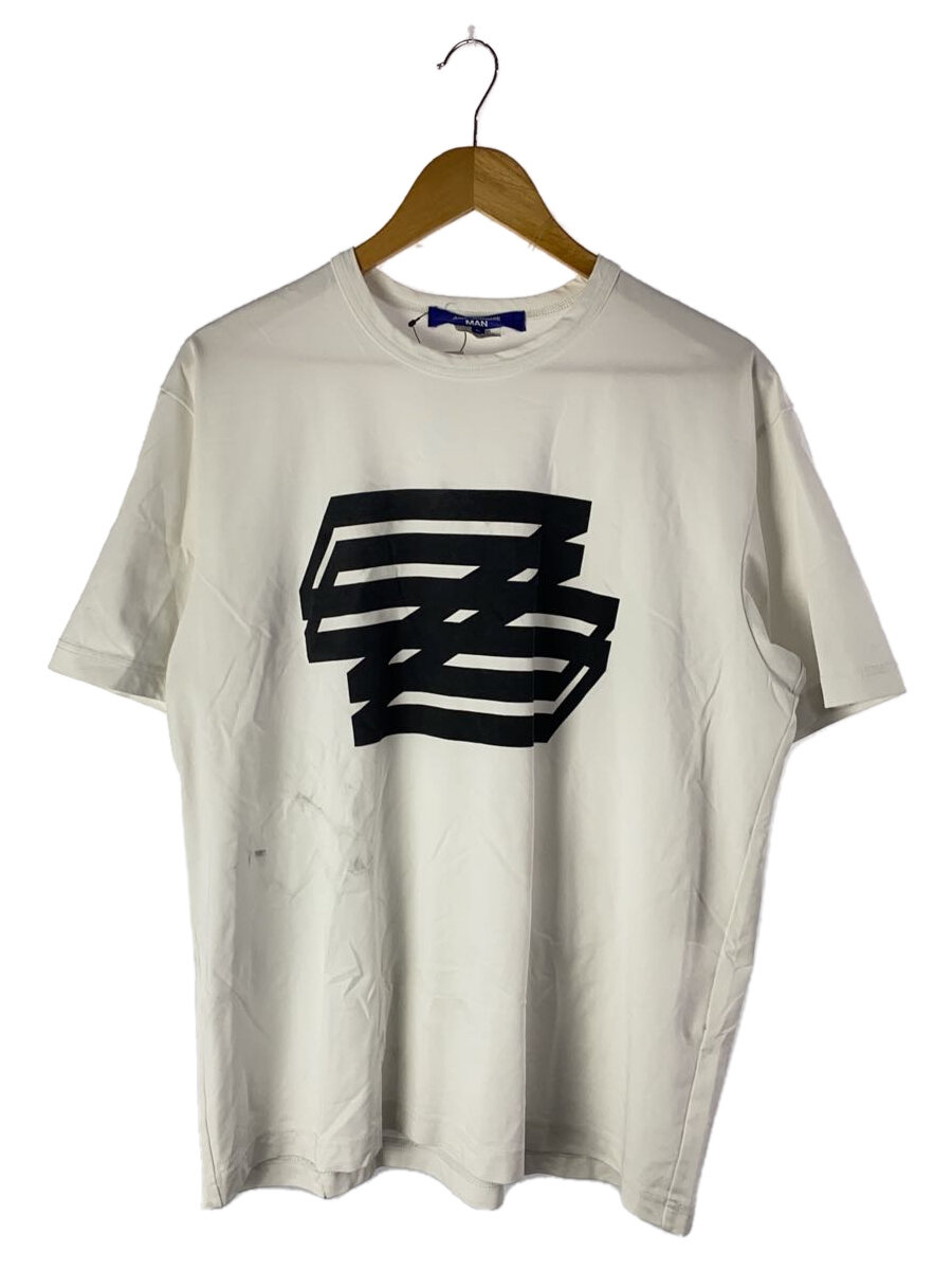 【中古】JUNYA WATANABE COMME des GARCONS MAN◆AD2023/Tシャツ/L/コットン/WHT/プリント/WL-T025【メンズウェア】