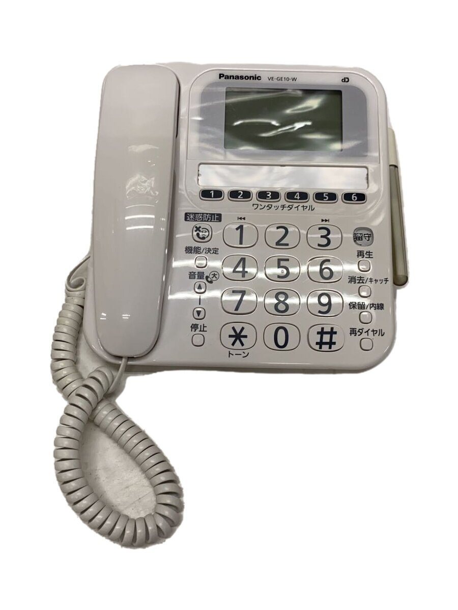 【中古】Panasonic◆電話機 RU・RU・RU VE-GE10DL-W【家電・ビジュアル・オーディオ】