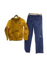 【中古】THE NORTH FACE◆セットアップ/150cm/ナイロン/YLW/無地【キッズ】