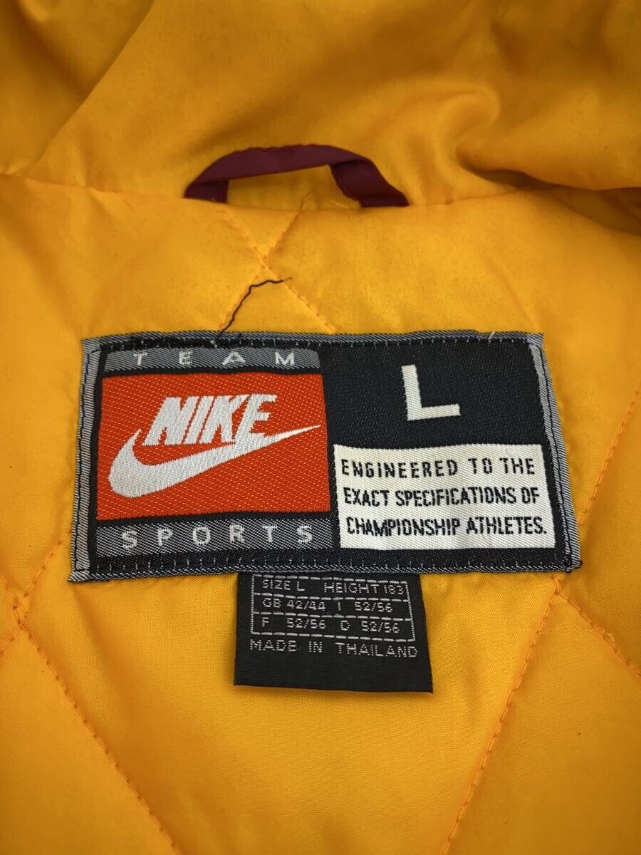【中古】NIKE◆ブルゾン/L/ポリエステル/BRD/無地【メンズウェア】