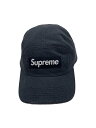【中古】Supreme◆kevlar camp cap/ナイロン/BLK/無地/メンズ/内側ヨゴレ有【服飾雑貨他】