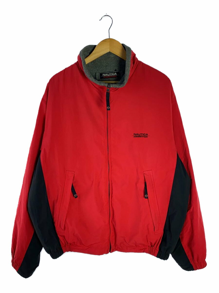 【中古】NAUTICA◆ナイロンジャケット/ナイロン/RED//【メンズウェア】