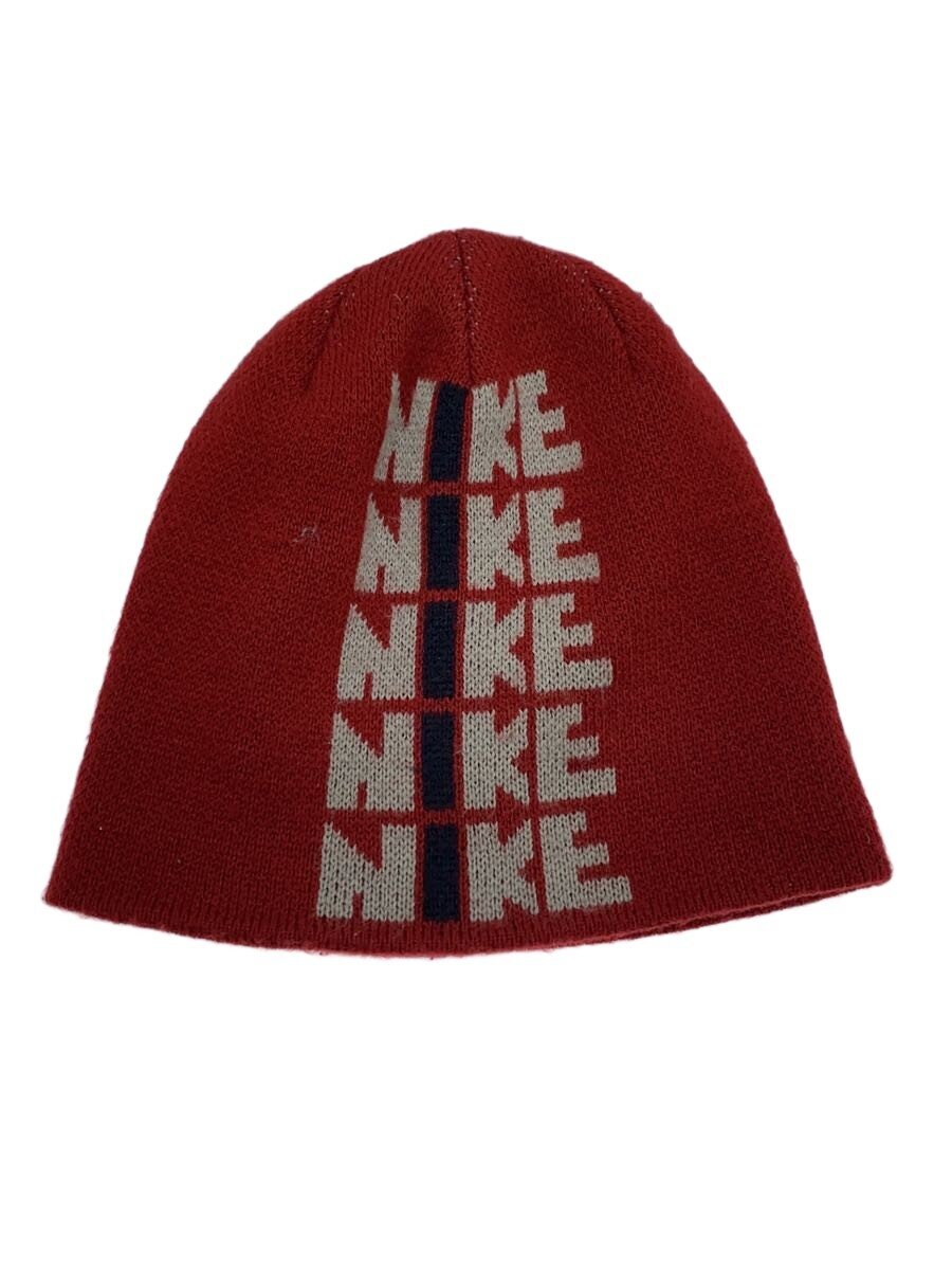 ビンテージ nike nike ニット帽 赤 シンプル 90s NIKE LOGO BEANIE