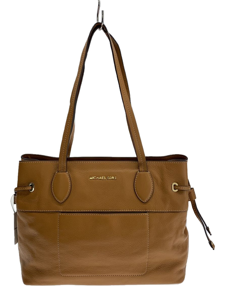 【中古】MICHAEL KORS◆ハンドバッグ/レザー/CML/無地/30S6GM5T7L【バッグ】