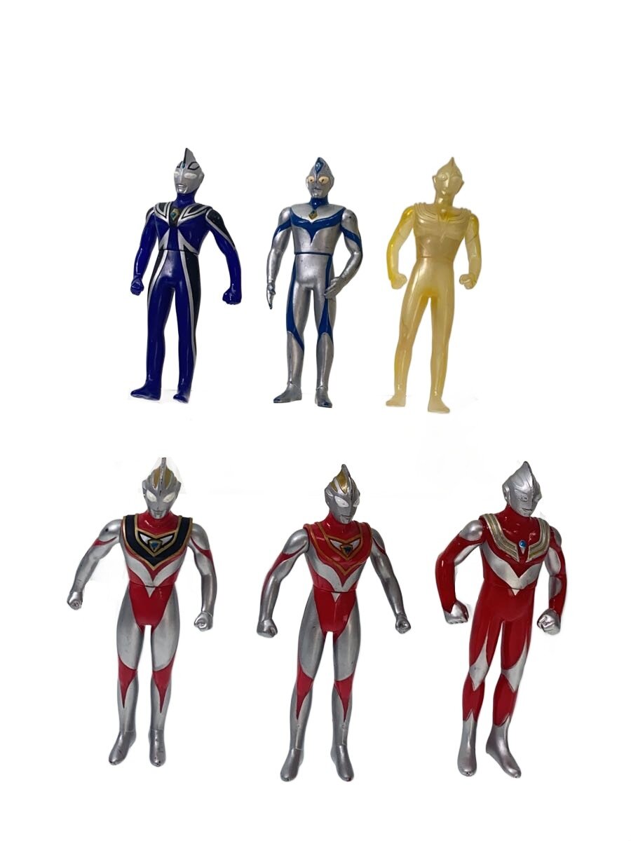 【中古】ウルトラマン 平成三部作 ソフビ6体まとめ【ホビー】