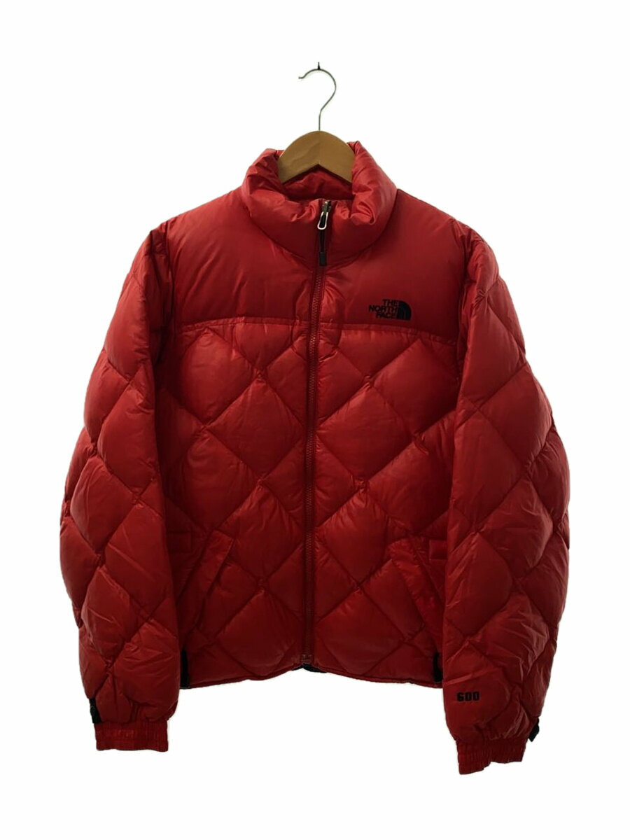 【中古】THE NORTH FACE◆ダウンジャケット/M/ナイロン/RED/無地/NDW01103【レディースウェア】