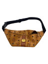 【中古】MCM◆ウエストバッグ/レザー/CML/総柄【バッグ】