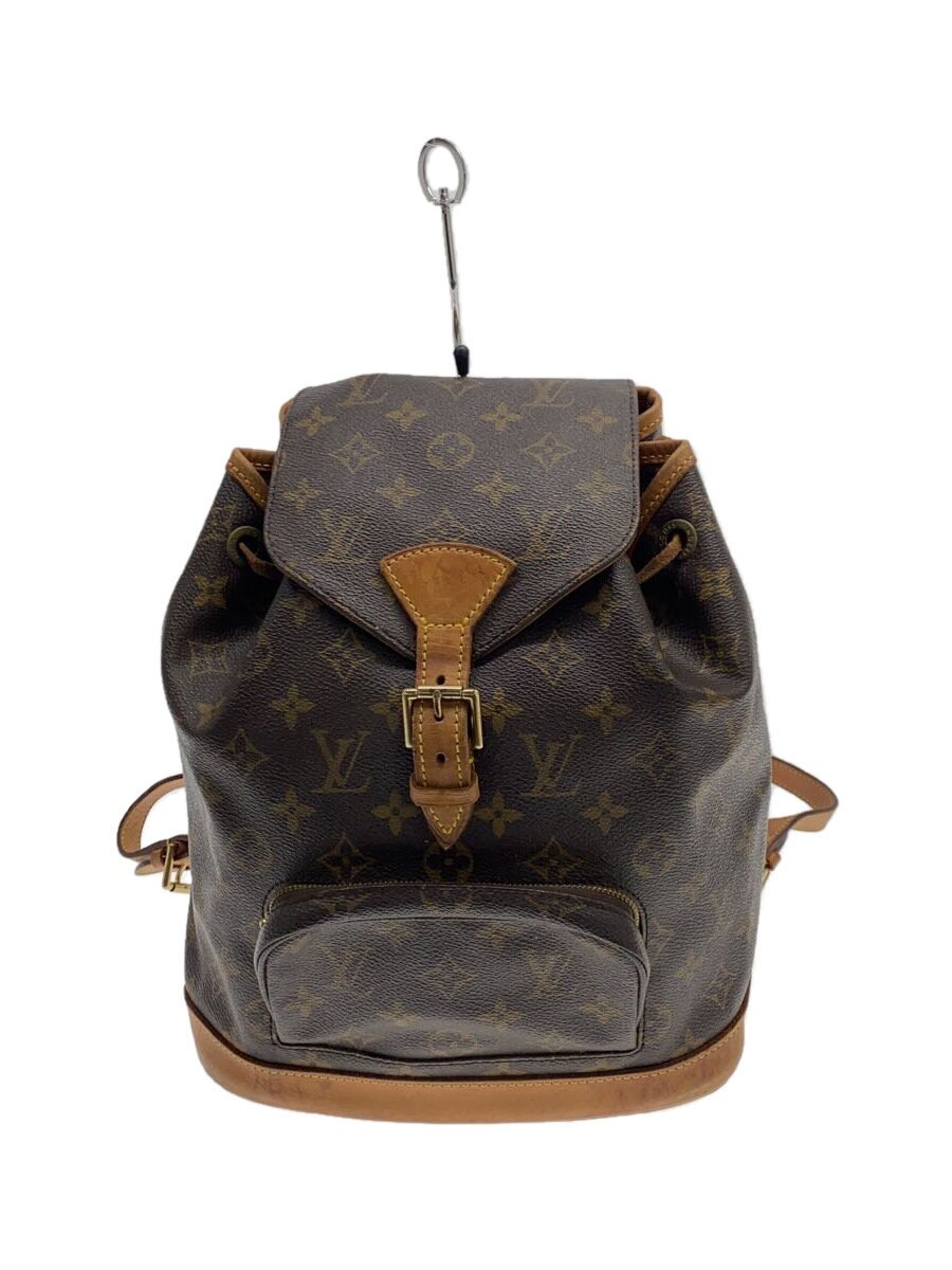 LOUIS VUITTON - 【中古】LOUIS VUITTON◆モンスリMM_モノグラム・キャンバス_BRW/PVC/BRW/M51136/角擦れ、シミ有//【バッグ】