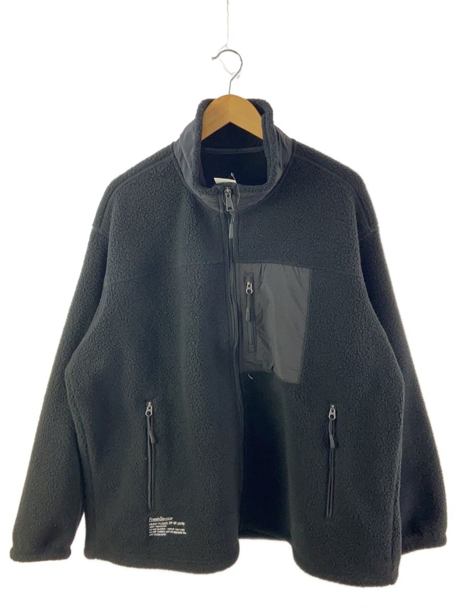 【中古】FreshService◆HEAVY FLEECE ZIP-UP JACKET/M/ポリエステル/BLK/FSC253-30191【メンズウェア】