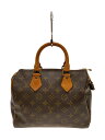 【中古】LOUIS VUITTON◆2)スピーディ25_モノグラム・キャンバス_BRW/PVC/BRW【バッグ】