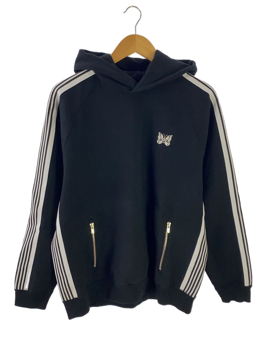 【中古】Needles◆L.H.P EXCLUSIVE TRACK HOODIE/パーカー/L/コットン/BLK/PU1623【メンズウェア】