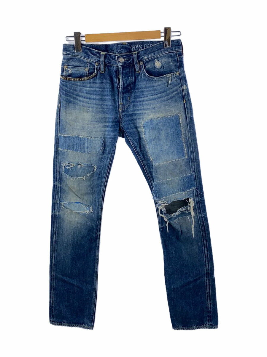 【中古】HYSTERIC GLAMOUR◆ストレートパンツ/28/デニム/BLU/0263AP13【メンズウェア】