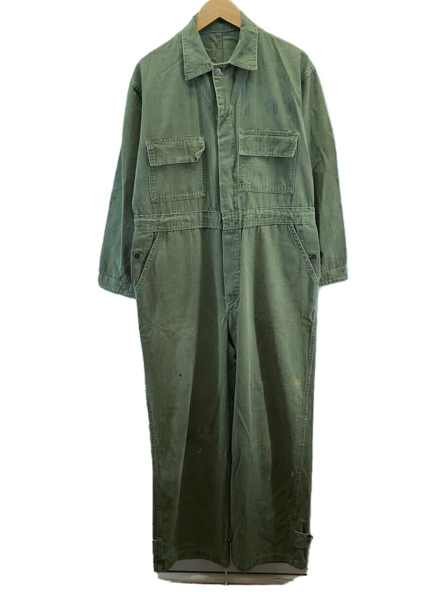 【中古】US.ARMY◆40s/HBT/つなぎ/ステンシル/オーバーオール/コットン/KHK//【メンズウェア】
