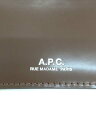 【中古】A.P.C.◆小傷有/カードケース/レザー/BRW/無地/メンズ/PXBRS-H63028/エナメル【服飾雑貨他】 3