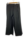【中古】stein◆EXTRA WIDE TROUSERS/ボトム/S/ウール/ブラック/st.646【メンズウェア】