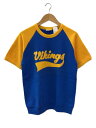 【中古】スウェットTシャツ/38/ポリエステル/BLU/プリント/USA製/VIKINGS【メンズウェア】(4)