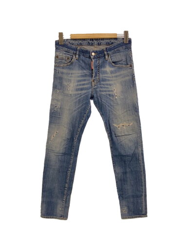 【中古】DSQUARED2◆スキニーパンツ/44/コットン/インディゴ/S74LB0749/SKATER JEAN【メンズウェア】 【中古】DSQUARED2◆スキニーパンツ/44/コットン/インディゴ/S74LB0749/SKATER JEAN【メンズウェア】