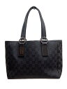 【中古】GUCCI◆トートバッグ_GGキャンバス/キャンバス/BLK/総柄【バッグ】