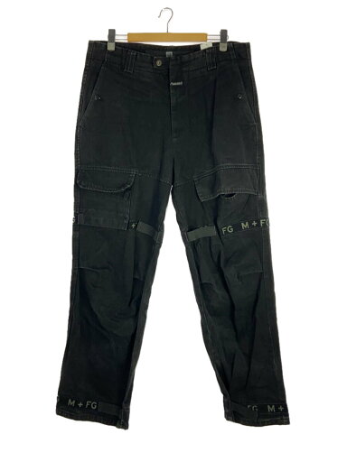【中古】MARITHE FRANCOIS GIRBAUD◆90s~00s/シャトルパンツ/38/コットン/BLK/ギミック有/マルチポケット【メンズウェア】 【中古】MARITHE FRANCOIS GIRBAUD◆90s~00s/シャトルパンツ/38/コットン/BLK/ギミック有/マルチポケット【メンズウェア】