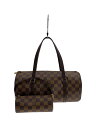【中古】LOUIS VUITTON◆1)パピヨン30_ダミエ・エベヌ_BRW/PVC/BRW【バッグ】