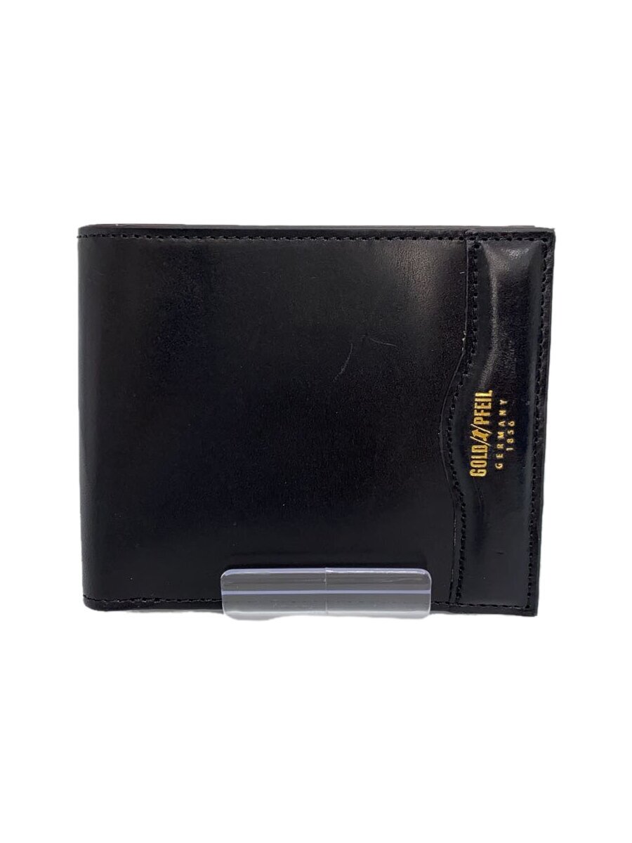【中古】GOLD PFEIL◆2つ折り財布/牛革/BLK/メンズ/GP28122【服飾雑貨他】