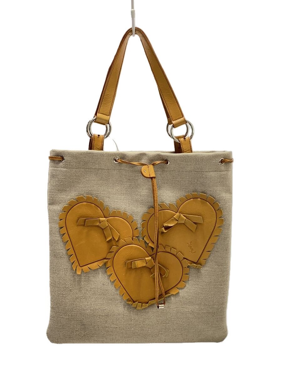 Yves Saint Laurent - 【中古】YVES SAINT LAURENT◆トートバッグ/--/BEG【バッグ】
