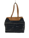 【中古】marimekko◆WIM/RITA/トートバッグ/コットン/BLK/総柄【バッグ】