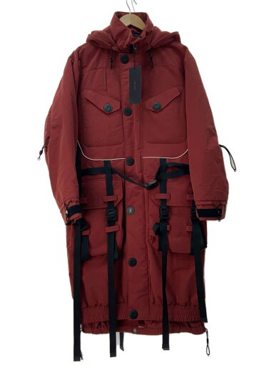 【中古】ARCHON◆BELTING HOODIE FIELD JACKET/コート/L/ナイロン/BRD/8019-21101【メンズウェア】 【中古】ARCHON◆BELTING HOODIE FIELD JACKET/コート/L/ナイロン/BRD/8019-21101【メンズウェア】