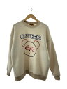 【中古】HYSTERIC GLAMOUR◆24AW/RED EYE FLASH刺繍オーバーサイズ スウェット/FREE/ウール/CRM/01243CS05【メンズウェア】