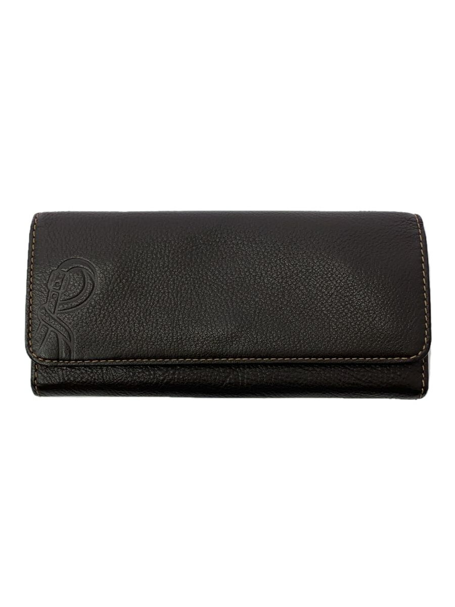 【中古】Roberta di Camerino◆長財布/--/BRW/無地/レディース【服飾雑貨他】