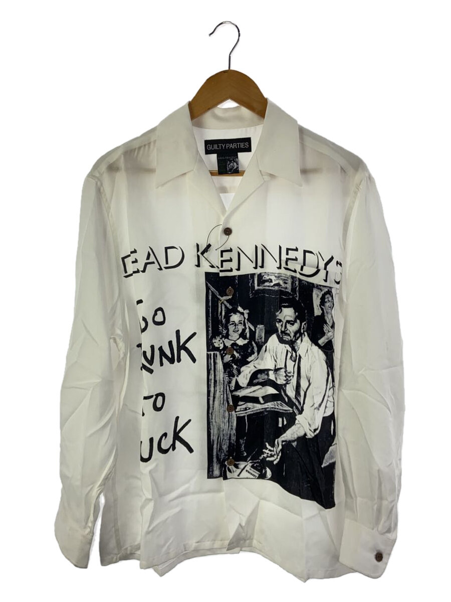 【中古】The Guilty Parties◆DEAD KENNEDYS/長袖シャツ/M/--/WHT/プリント/DEADKENNEDYS-WM-HI01【メンズウェア】