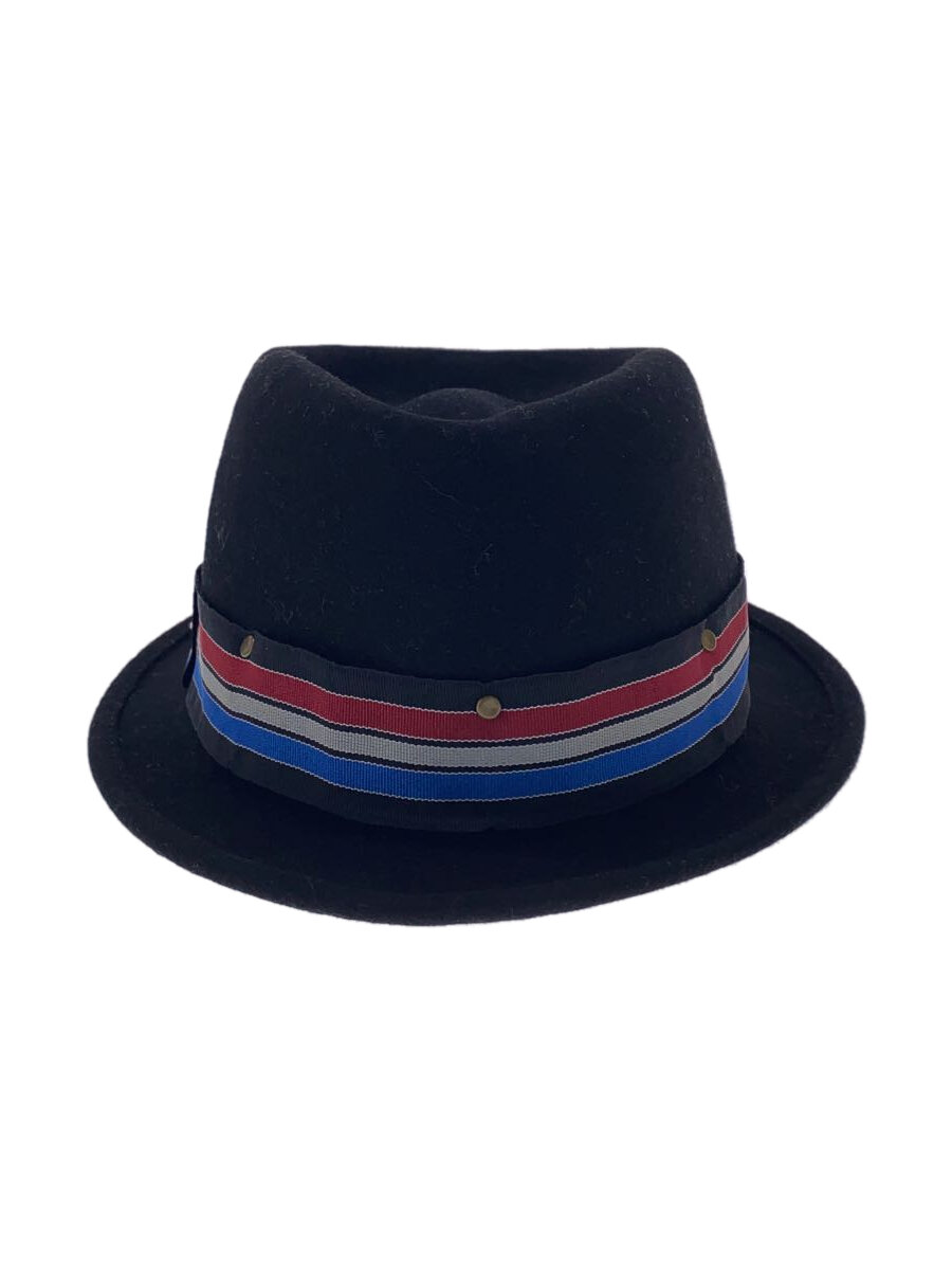 【中古】STUSSY◆ハット/L/ウール/BLK/メンズ【服飾雑貨他】