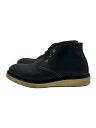 【中古】RED WING◆CLASSIC CHUKKA/クラシックチャッカ/26cm/BLK/レザー【シューズ】
