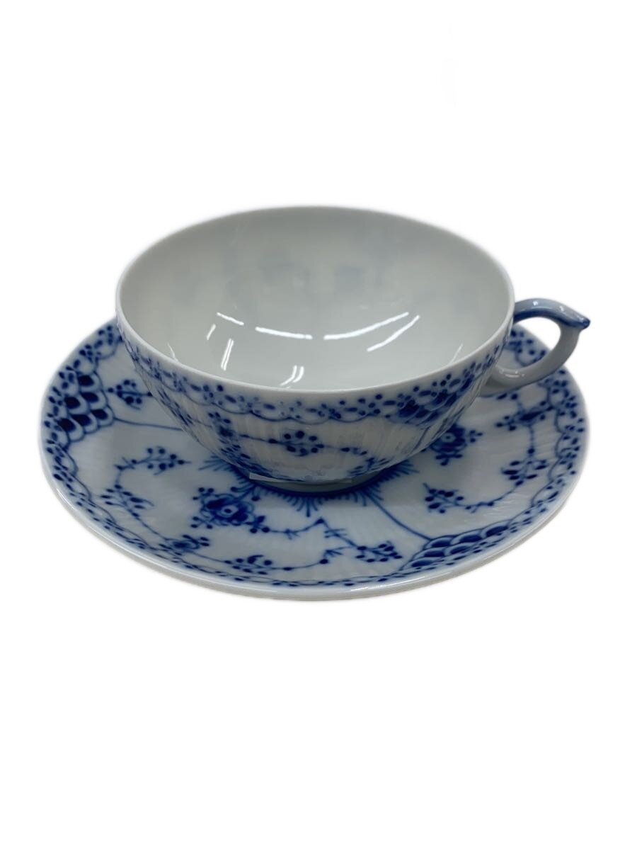 【中古】ROYAL COPENHAGEN◆カップ&ソーサー/WHT//【キッチン用品】