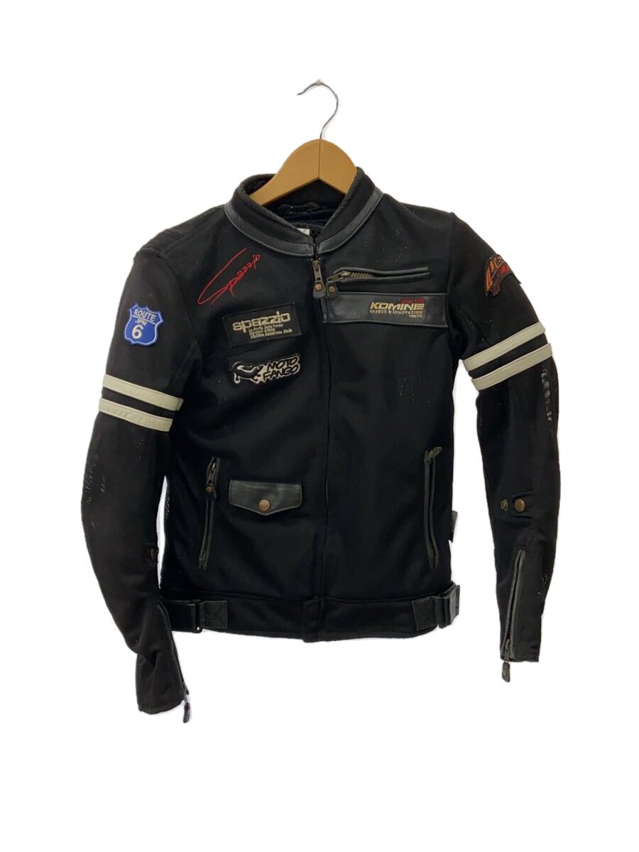 【中古】KOMINE◆ライダースジャケット/レディース/M/BLK/ライナー欠品/擦り傷有【スポーツ】