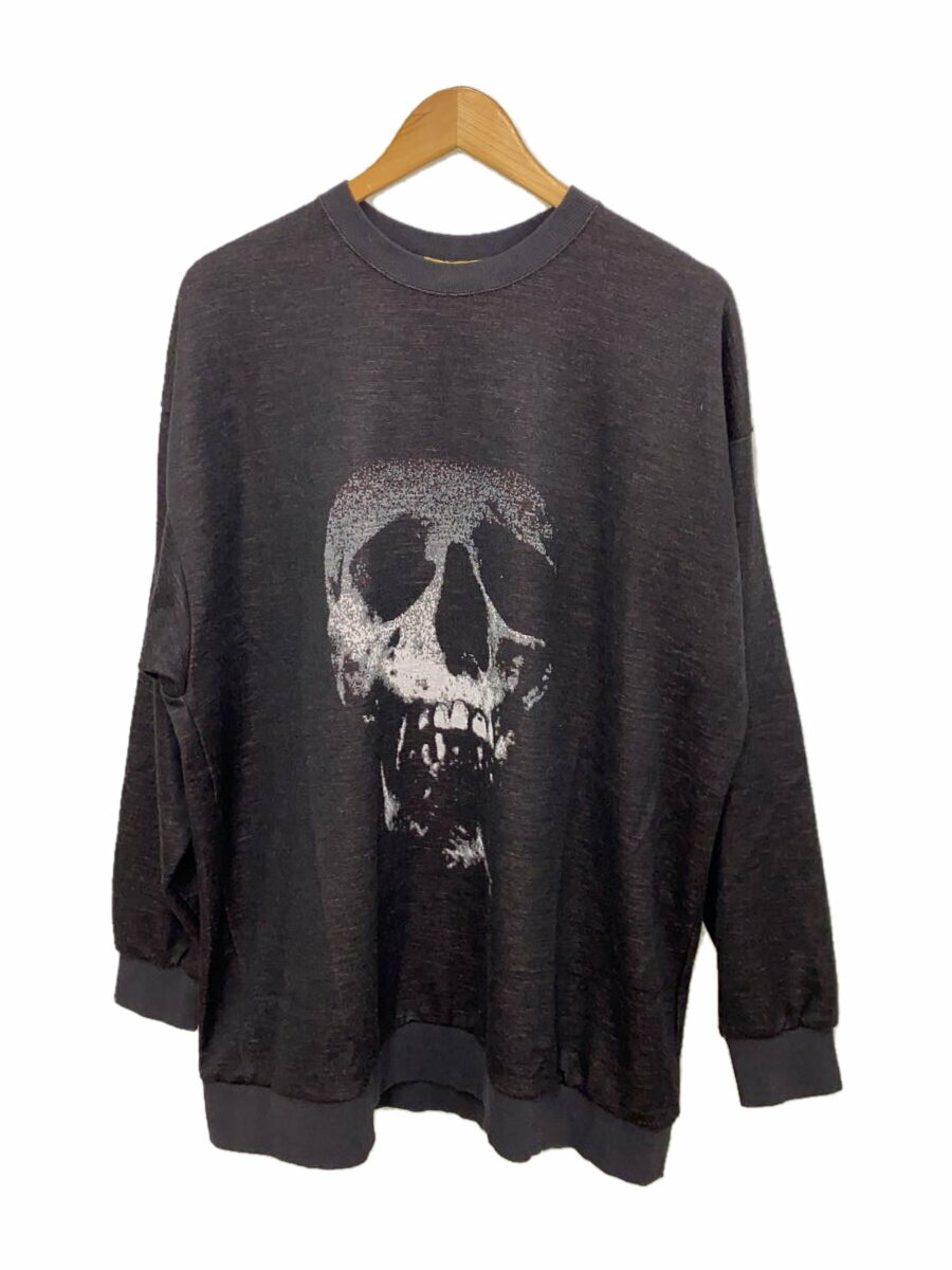 【中古】HYSTERIC GLAMOUR◆ニット・セーター(薄手)/FREE/レーヨン/BLK/01243CO02/24AW/スカルベリー【メンズウェア】