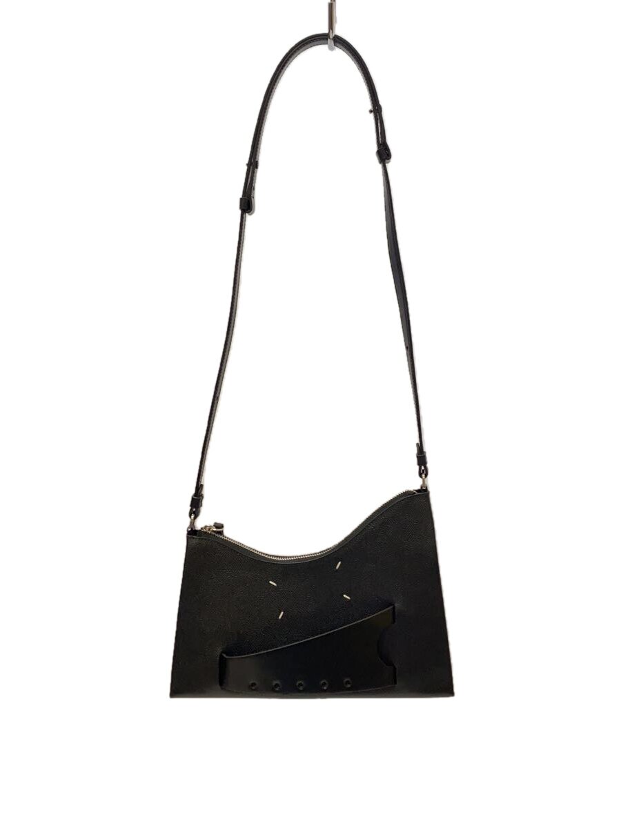 Maison Margiela◆ショルダーバッグ/--/BLK/SNATCHED HOBO SMALL