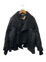 【中古】UNDERCOVER◆23AW/ナイロンMA-1ジャケット フェイクムートン切り替えmixMA-1/3/BLK/UC2C8202【レディースウェア】