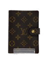 【中古】LOUIS VUITTON◆手帳カバー/--/ブラウン/モノグラム/メンズ/アジェンダPM【服飾雑貨他】