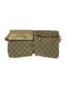 【中古】GUCCI◆GUCCI グッチ ウエストバッグ/キャンバス/28566 Wポケット/GGキャンバス/【バッグ】