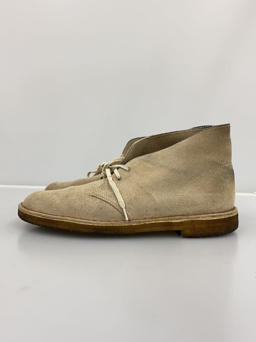 【中古】Clarks◆チャッカブーツ/UK9.5/BEG/スウェード/31695/デザートブーツ【シューズ】