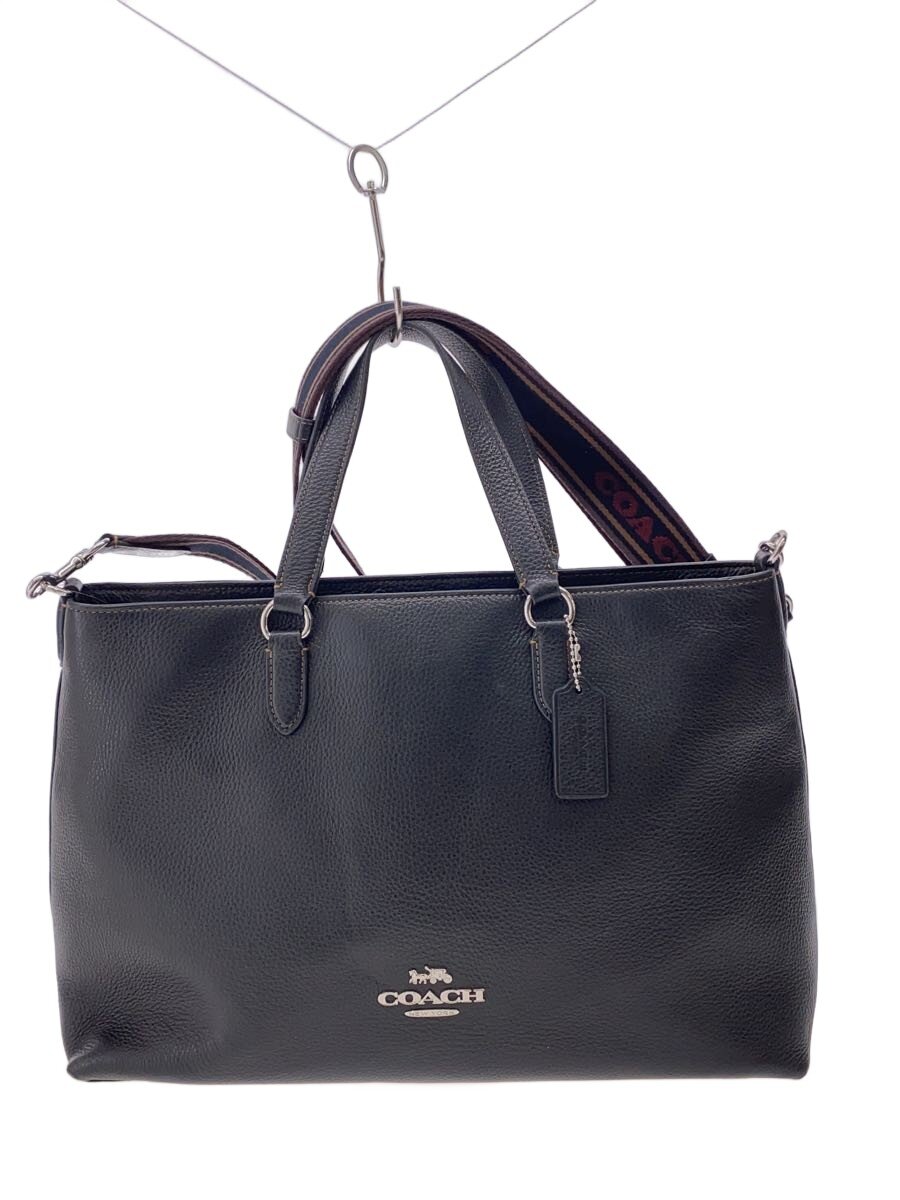 VANESSA BRUNO - 【中古】COACH◆ハンドバッグ/レザー/BLK/ch251【バッグ】