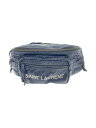 【中古】SAINT LAURENT◆ウエストバッグ/ナイロン/BLK/無地/IND581375【バッグ】