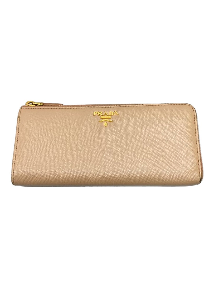 【中古】PRADA◆長財布/--/BEG/レディース【服飾雑貨他】