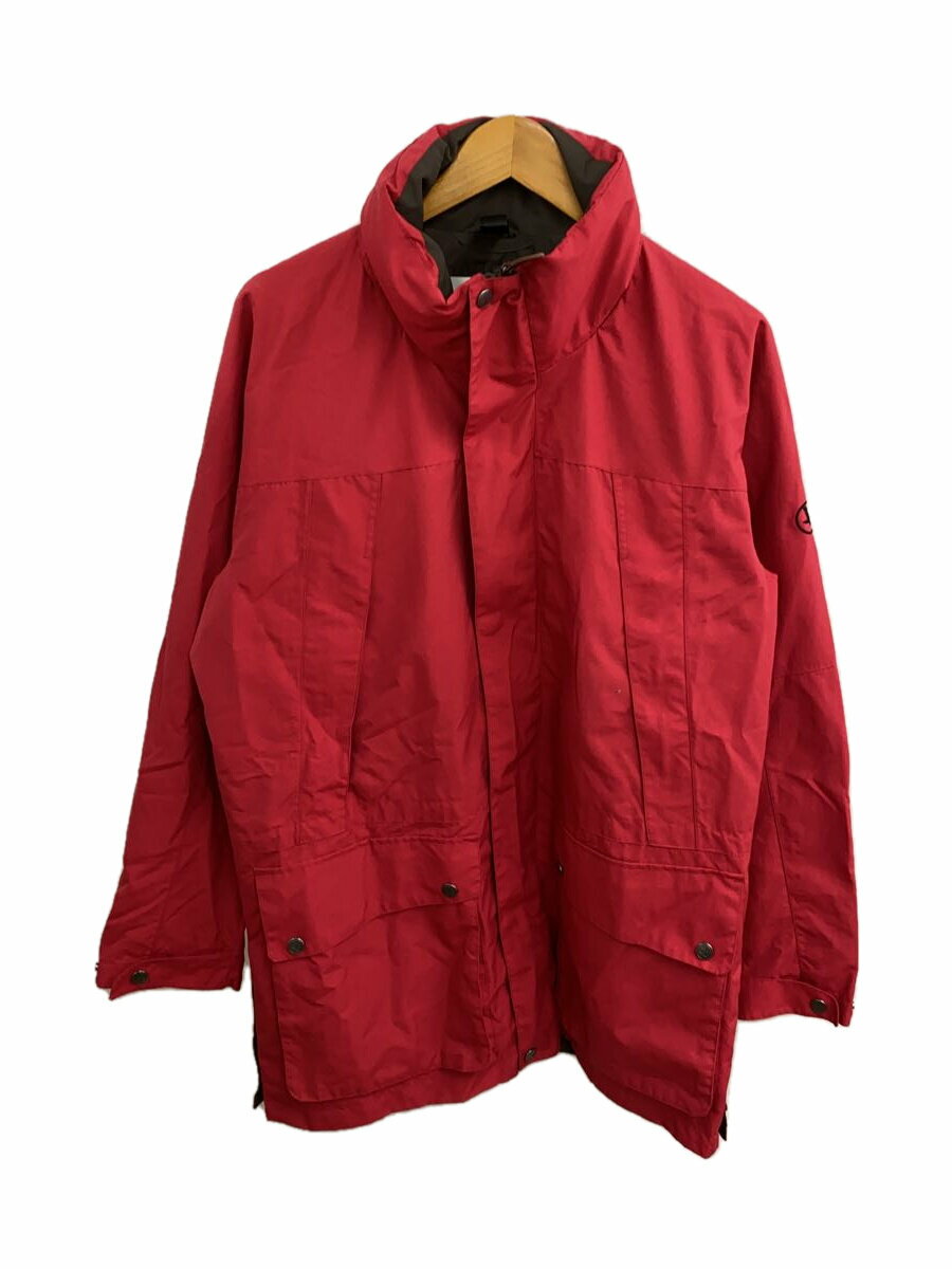 【中古】AIGLE◆ナイロンジャケット/マウンテンパーカ/M/ジップアップ/ナイロン/RED/無地/8504-15455【メンズウェア】