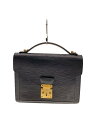 【中古】LOUIS VUITTON◆モンソー_エピ/レザー/ブラック/ハンドバッグ/ワンハンドル【バッグ】