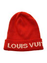 【中古】LOUIS VUITTON◆タグ解れ/ニットキャップ/--/コットン/オレンジ/メンズ【服飾雑貨他】