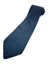 【中古】CHANEL◆ネクタイ/コットン/BLU/総柄/メンズ//【服飾雑貨他】