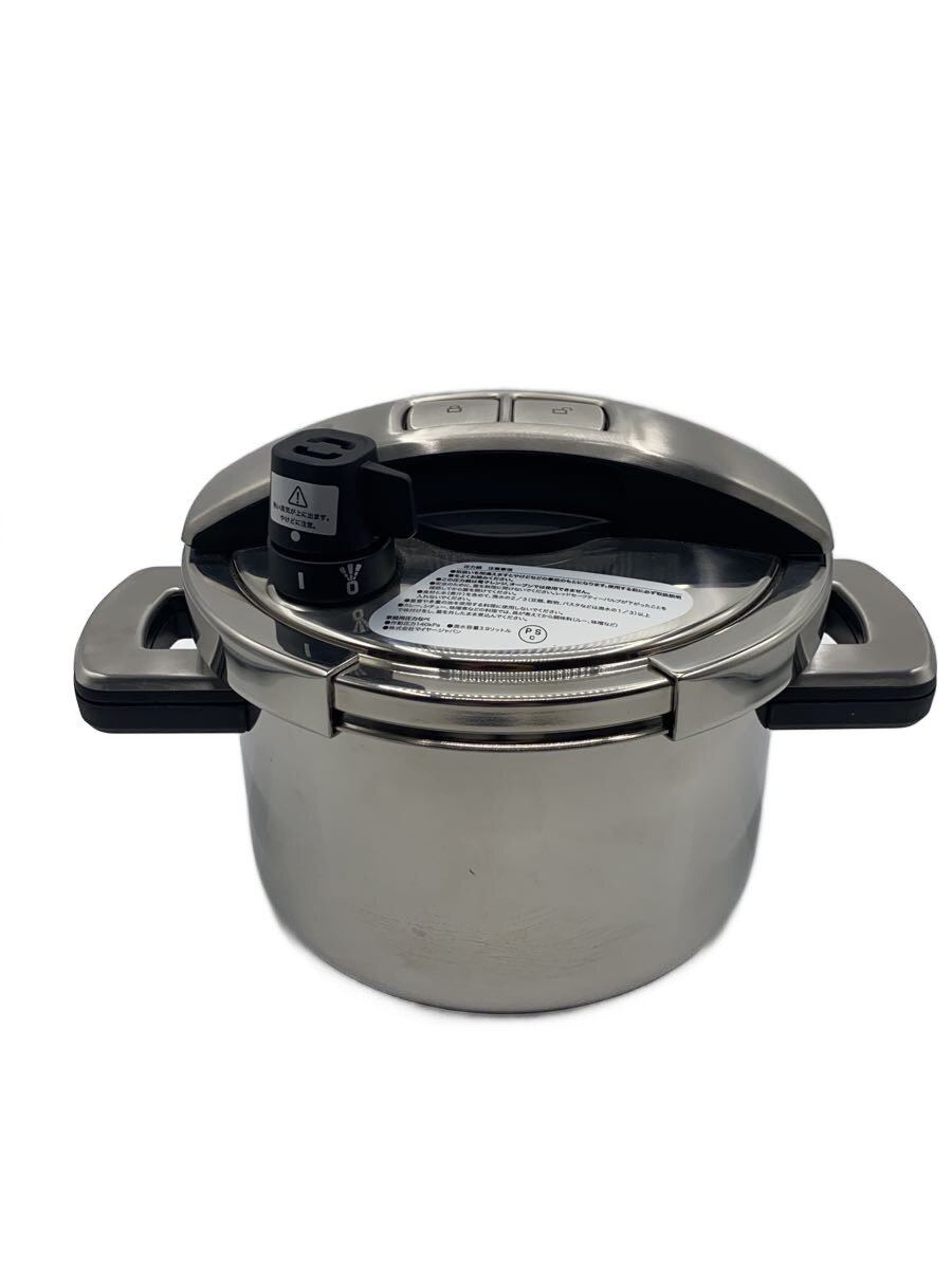【中古】Meyer◆圧力鍋/容量:4L/SLV【キッチン用品】