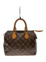 【中古】LOUIS VUITTON◆2)スピーディ25_モノグラム・キャンバス_BRW/PVC/BRW【バッグ】